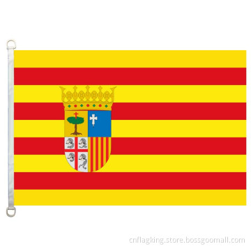 100% polyster 90*150CM Aragon banner Aragon flags